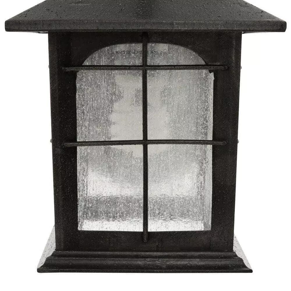 Home Decorators Outdoor Wall Lantern Sconce 12.75&quot; Aged Iron 1-Light Hardwired - Like New