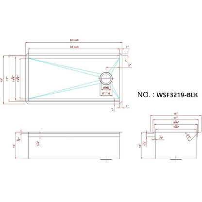 KINGSMAN ALL-IN-ONE Workstation 32 in. 16-Gauge Undermount Single Bowl Stainless - Like New