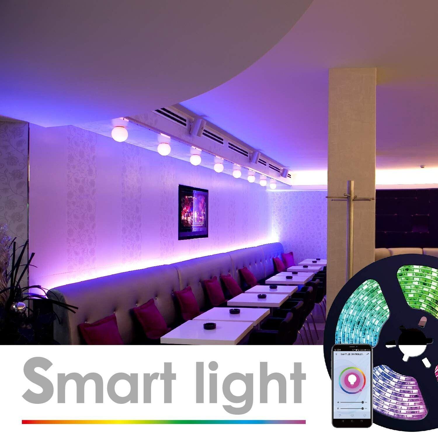 WBM Care Smart Wi-Fi LED Strip Light 16.4 ft - 1 Pack, Color Changing RGB Light - Like New