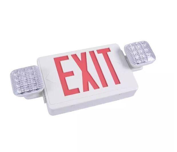 Commercial Electric Combo 14-Watt Equivalent Integrated LED White Exit Sign - Like New