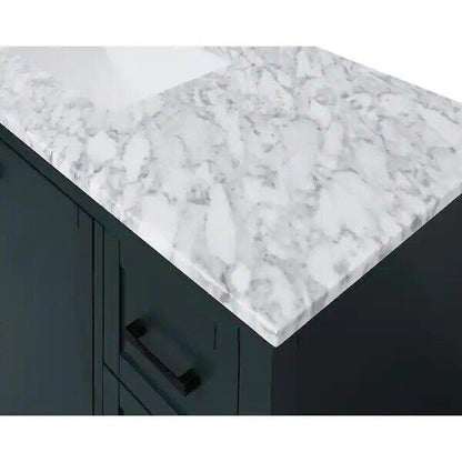 HDC 49 in. W x 22 in D Marble White Rectangular Single Sink Vanity Top in White