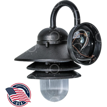 KastLite Polycarbonate Nautical Outdoor Wall Light 10&quot; Diameter x 12.88&quot; Height - Like New