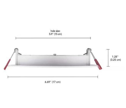 Commercial Electric 4 in. LED Slim 3 CCT Canless - White (4-Pack)