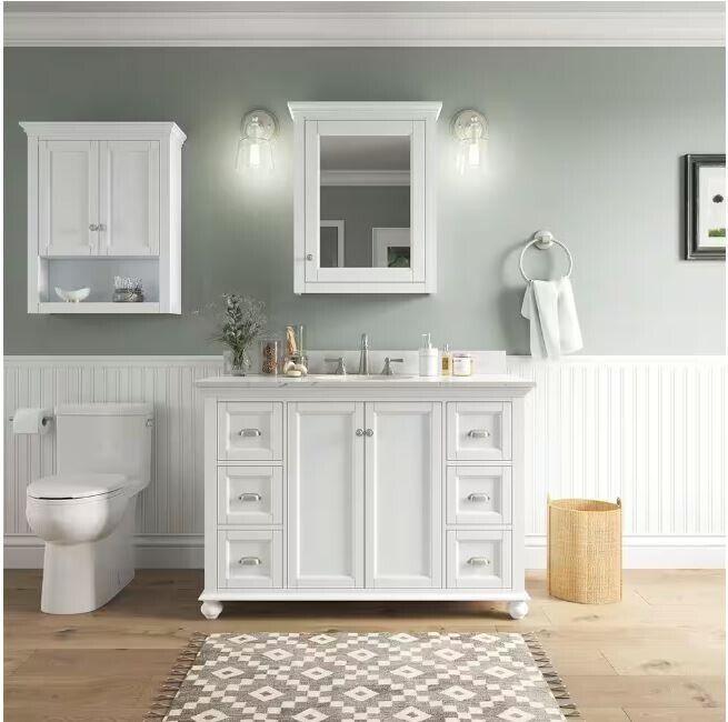 Home Decorators Collection Wall Cabinet 26&quot;Wx8&quot;Dx32&quot;H Bathroom Storage White