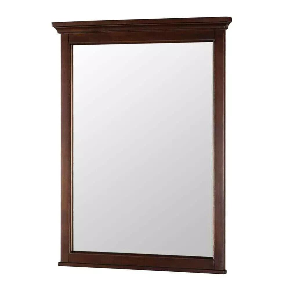 Home Decorators Collection Vanity Mirror 24&quot;x 31&quot; Rectangular Wood-Frame Mahogany