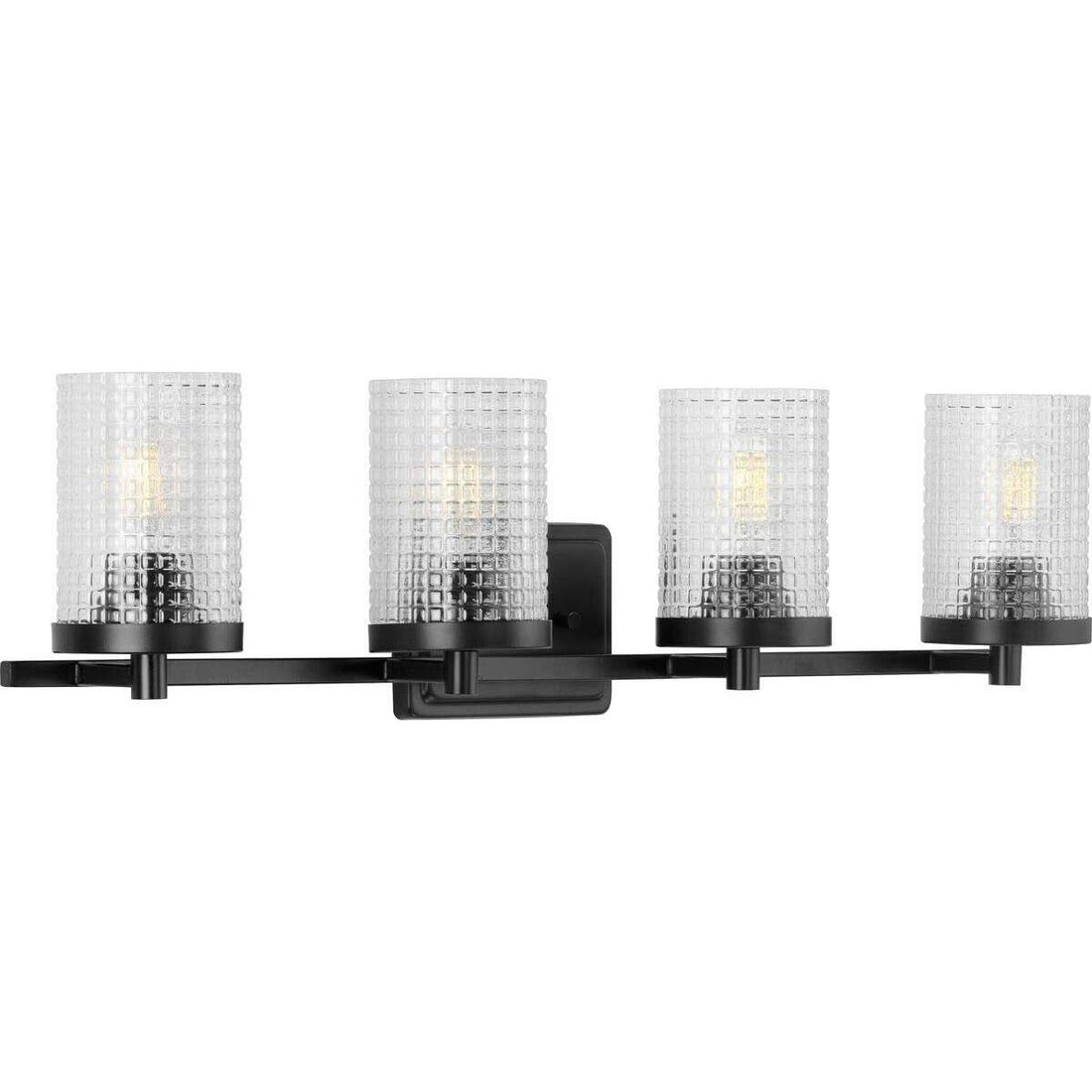 Progress Lighting P300271 Fawcett 4 Light 31"W Bathroom Vanity - Black