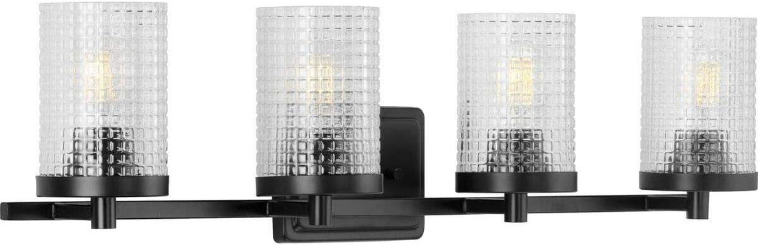 Progress Lighting P300271 Fawcett 4 Light 31&quot;W Bathroom Vanity - Black