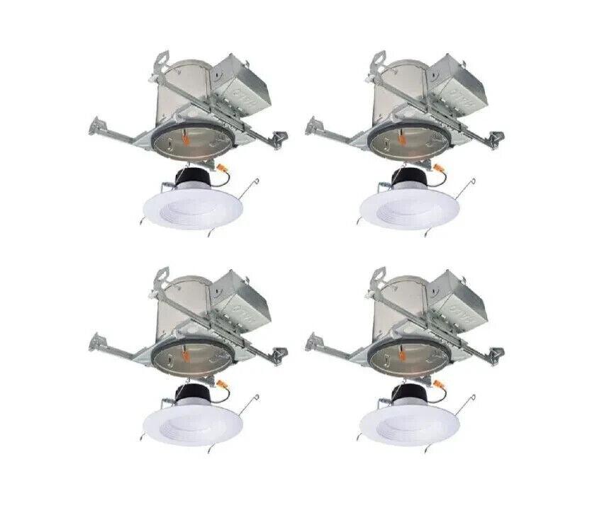 HALO Recessed Light 6" All In One 3000K LED Lights (4-Pack) E750ICATLT560WH6930 - Like New
