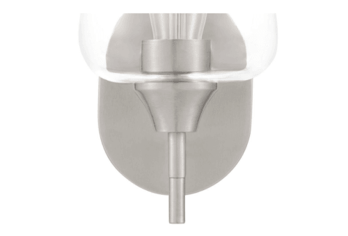 Hampton Bay GS-W070803BN Pavlen 5.5 in. 1-Light Brushed Nickel Wall Sconce - Like New