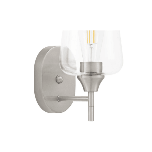 Hampton Bay GS-W070803BN Pavlen 5.5 in. 1-Light Brushed Nickel Wall Sconce - Like New