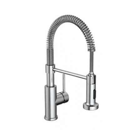 Cartway Single-Handle Spring Non Pull-Down Sprayer Kitchen Faucet in Chrome