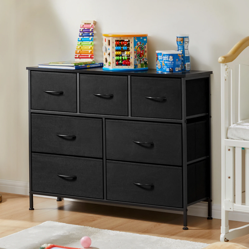 7 Fabric Drawers, Dresser for Bedroom, Closet Organizer, Clothes Storage Room