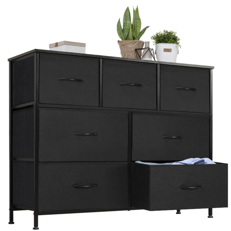 7-Drawer Fabric Dresser Organizer - Bedroom Storage Cabinet for Clothes &amp; Closet