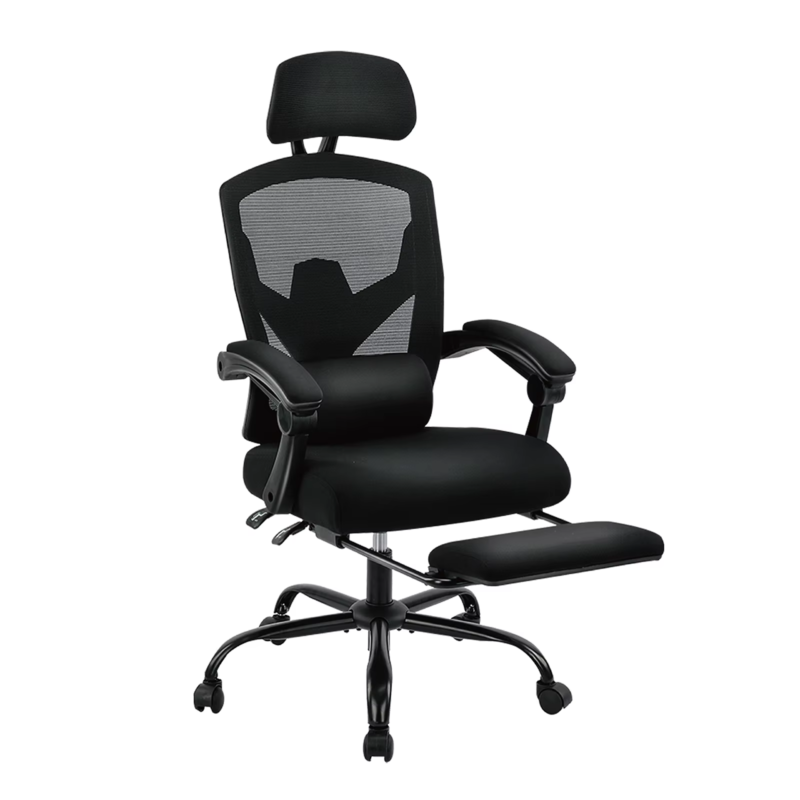 Ergonomic High Back Mesh Rocking Gaming Chair with Lumbar Support Pillow