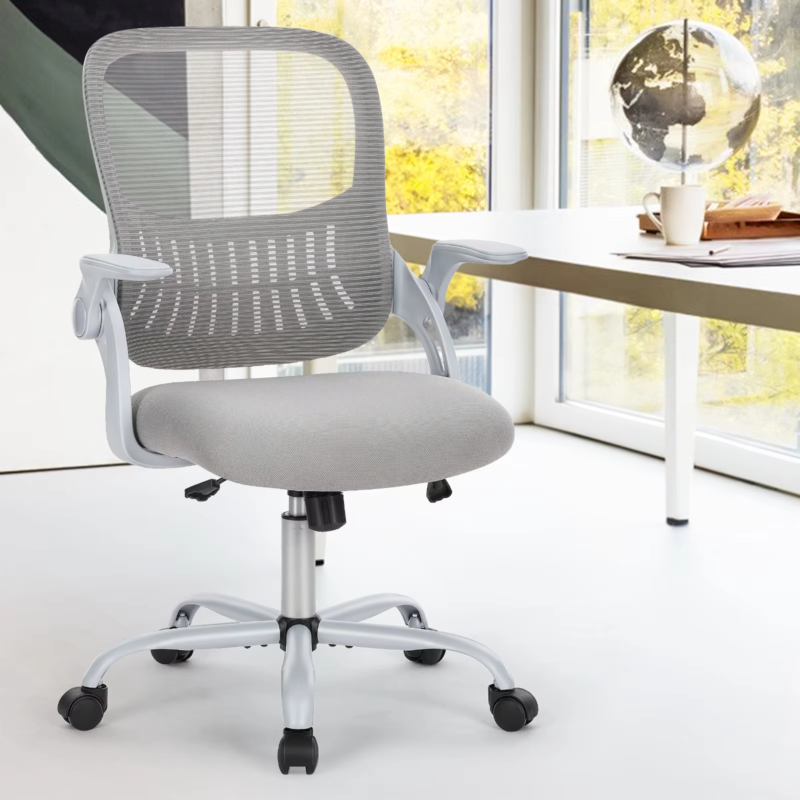 Ergonomic Mesh Office Desk Chair with Adjustable Height, Swivel & Rolling Wheels