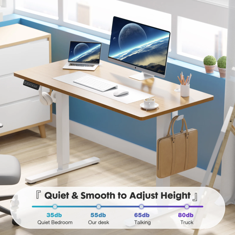 Electric Standing Desk, Height Adjustable 40x24 Inch Sit-Stand Workstation