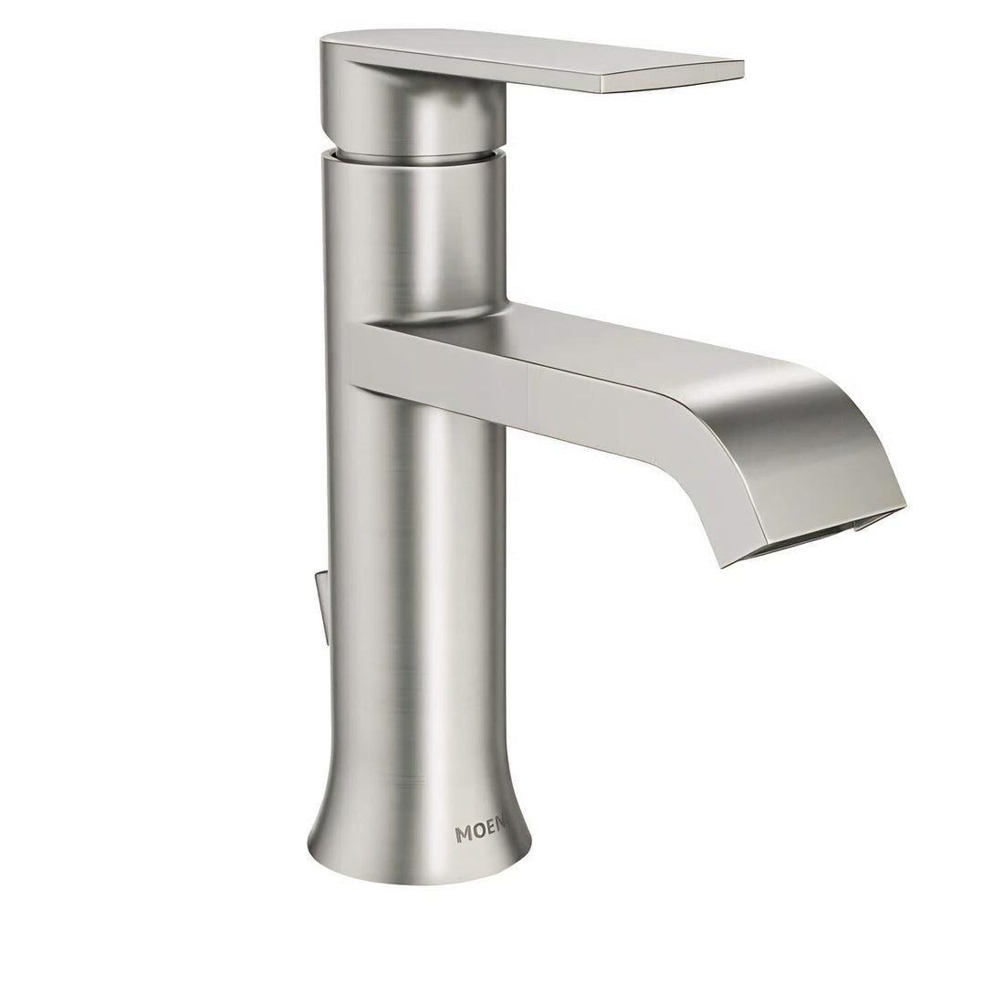 MOEN Genta WS84760SRN Single Handle Single Hole Bathroom Faucet in Brushed Nickel