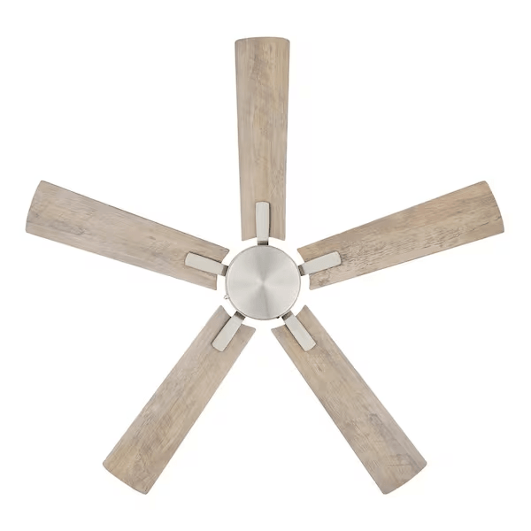 Hampton Bay Grantway 48 in. Indoor/Covered Outdoor Brushed Nickel Ceiling Fan - Like New