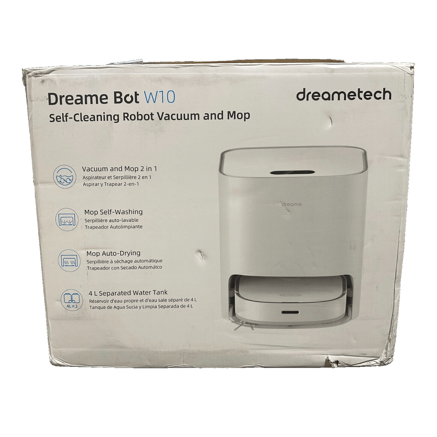 Dreametech, Dreame Bot W10 Self Cleaning Vacuum And Mop, Auto Drying - Very Good