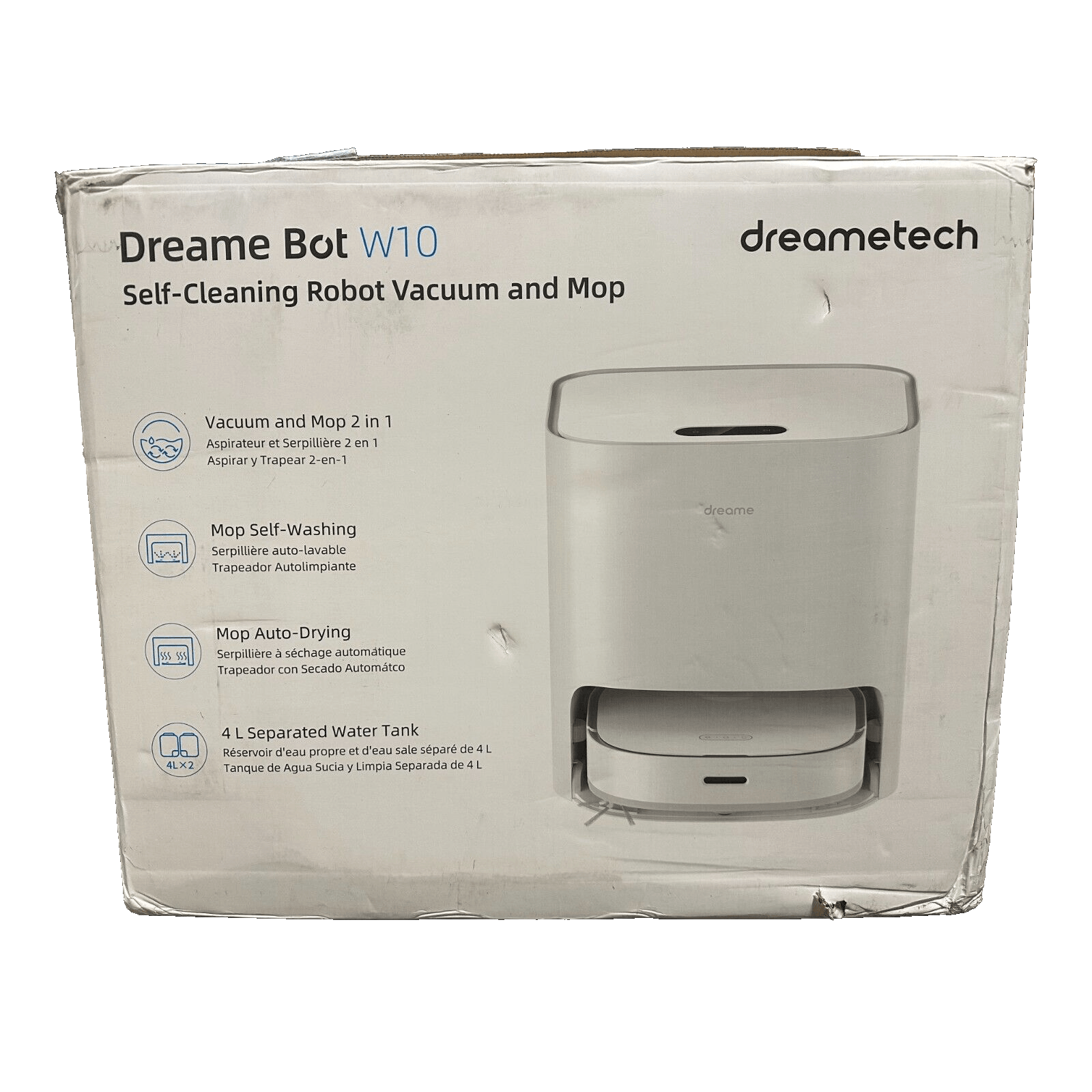 Dreametech, Dreame Bot W10 Self Cleaning Vacuum And Mop, Auto Drying - Very Good