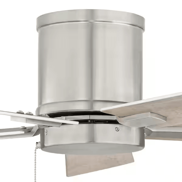 Hampton Bay Grantway 48 in. Indoor/Covered Outdoor Brushed Nickel Ceiling Fan - Like New