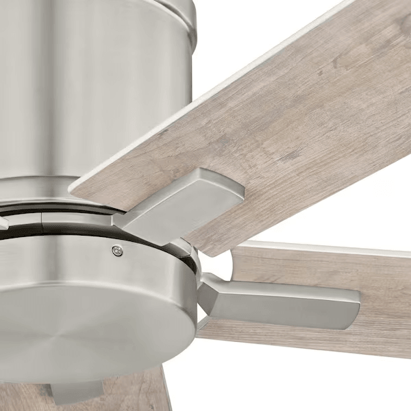 Hampton Bay Grantway 48 in. Indoor/Covered Outdoor Brushed Nickel Ceiling Fan - Like New