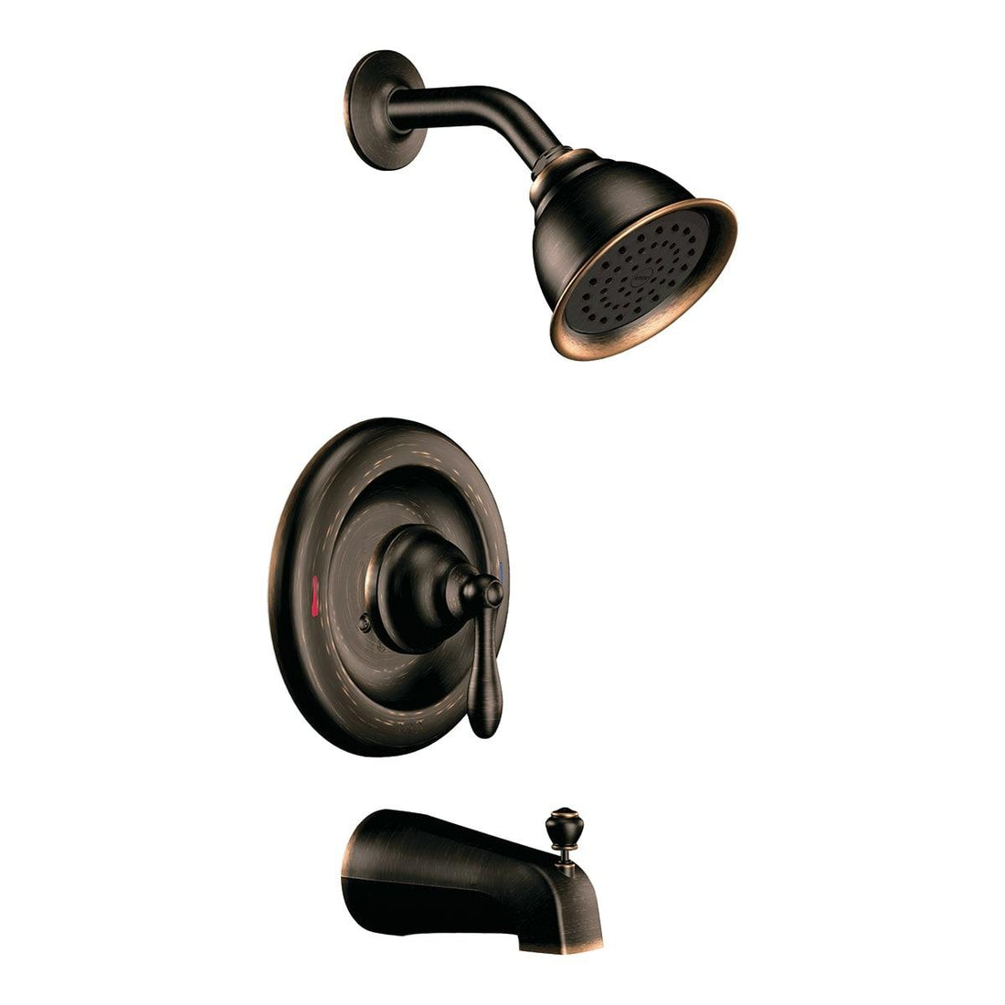 MOEN Caldwell 82496EPBRB Single Handle Tub and Shower Faucet in Mediterranean Bronze (Valve Included)