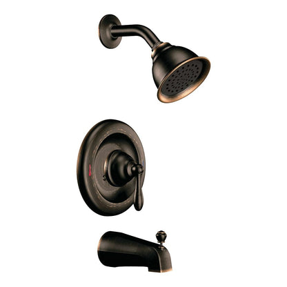 MOEN Caldwell 82496EPBRB Single Handle Tub and Shower Faucet in Mediterranean Bronze (Valve Included)
