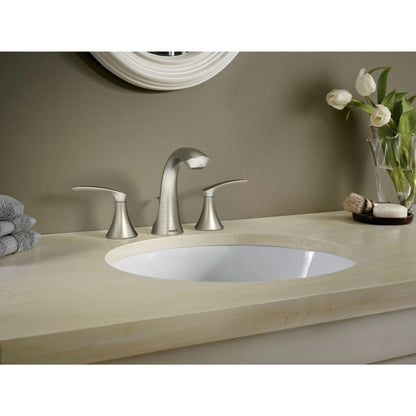 MOEN Darcy WS84551SRN Widespread 2-Handle High-Arc Bathroom Faucet in Spot Resist Brushed Nickel