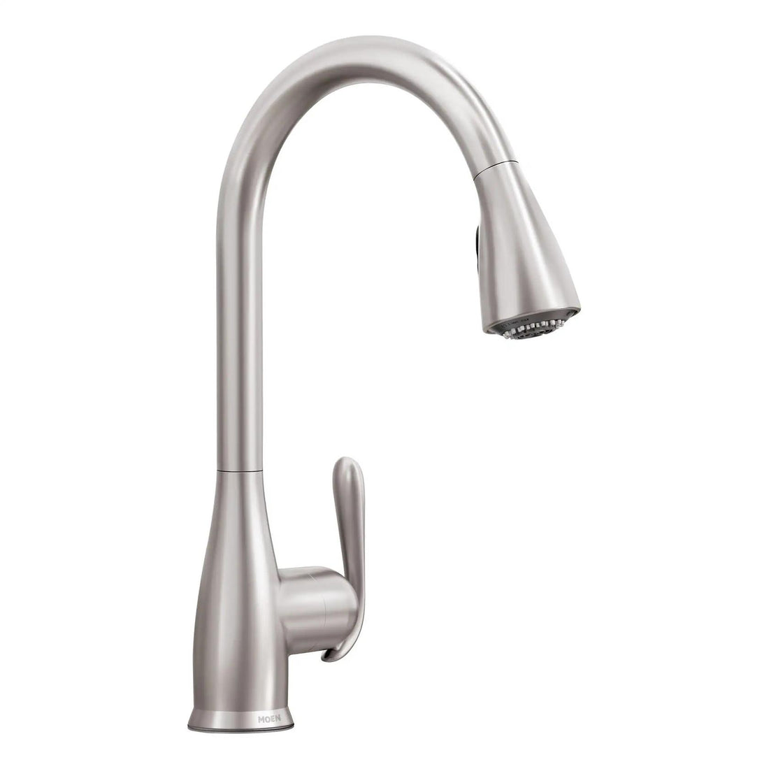 MOEN Haysfield 87879SRS Single Handle Deck-mount Pull-down Kitchen Faucet with Sprayer in Spot Resist Stainless