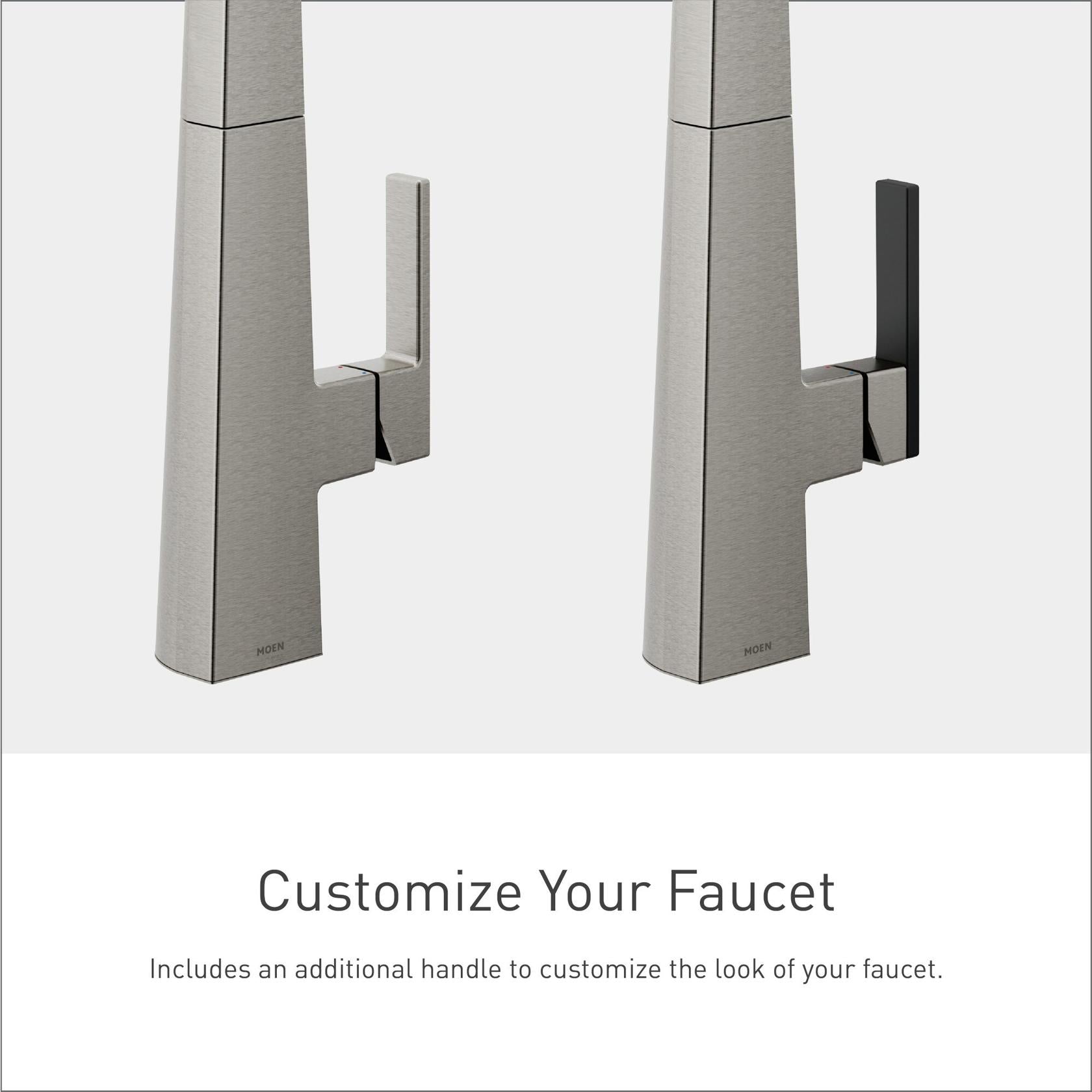 MOEN Nio S75005SRS Pull Down Sprayer Kitchen Faucet with 360 Degree Spout Swivel and Power Boost in  Spot Resist Stainless