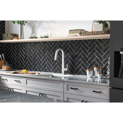 MOEN Nio S75005SRS Pull Down Sprayer Kitchen Faucet with 360 Degree Spout Swivel and Power Boost in  Spot Resist Stainless