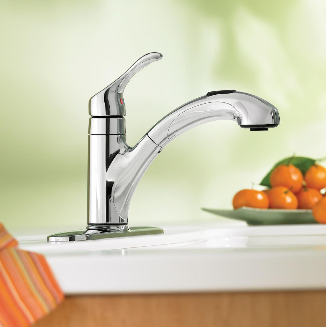 Moen Renzo CA87316SRS Spot Resist Stainless One-Handle Pullout Kitchen Faucet