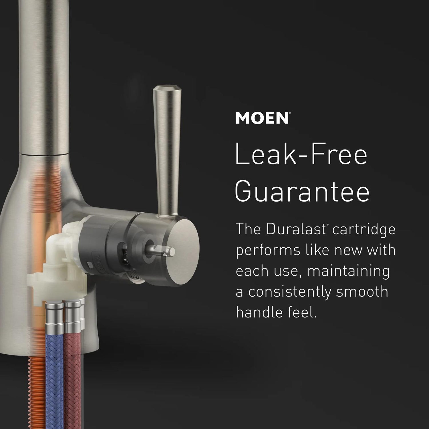 MOEN Riley 7402BL Single Handle Pull-Down Sprayer Kitchen Faucet with Reflex and Power Clean in Matte Black