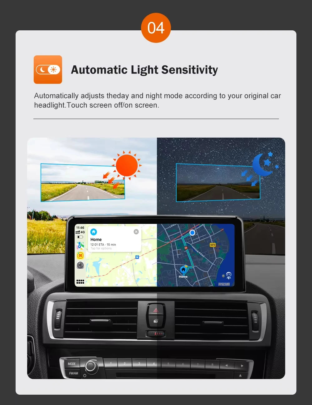 Touchscreen CarPlay Linux Head Unit for BMW F30 F31 F32 F33 F34 F36 F20 F21 NBT