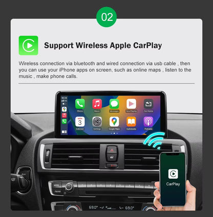 Touchscreen CarPlay Linux Head Unit for BMW F30 F31 F32 F33 F34 F36 F20 F21 NBT