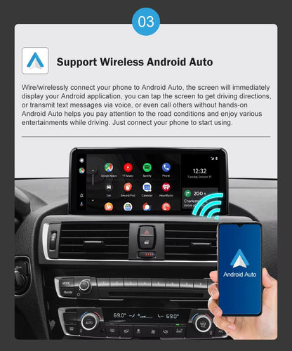 Touchscreen CarPlay Linux Head Unit for BMW F30 F31 F32 F33 F34 F36 F20 F21 NBT