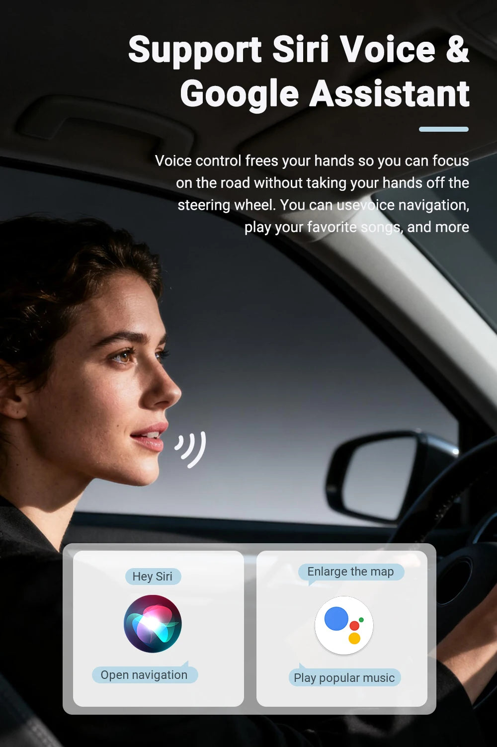 Mini CarPlay AI Box 2-in-1 Wired to Wireless CarPlay &amp; Android Auto Adapter 5GHz WiFi