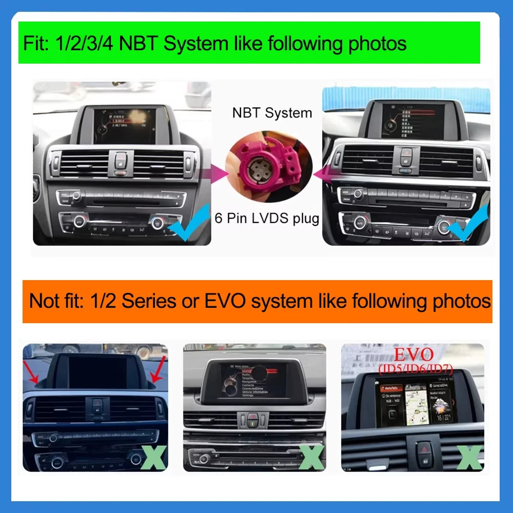 Touchscreen CarPlay Linux Head Unit for BMW F30 F31 F32 F33 F34 F36 F20 F21 NBT