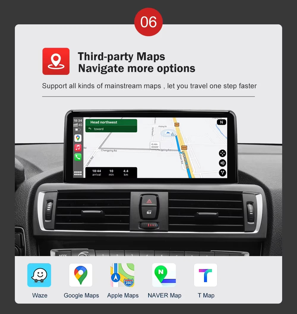 Touchscreen CarPlay Linux Head Unit for BMW F30 F31 F32 F33 F34 F36 F20 F21 NBT