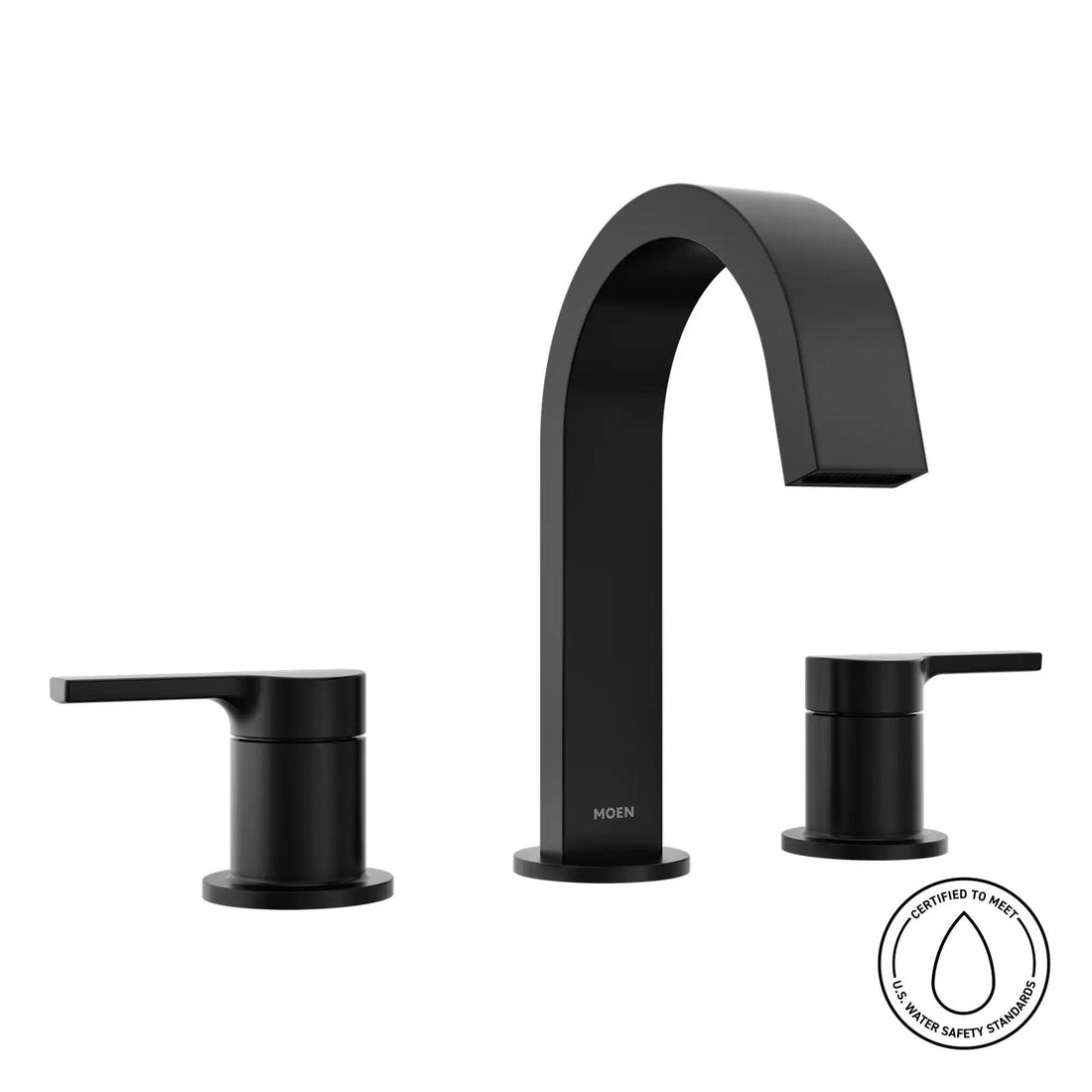 MOEN Avri 84154BL Two Handle Widespread Bathroom Faucet in Matte Black