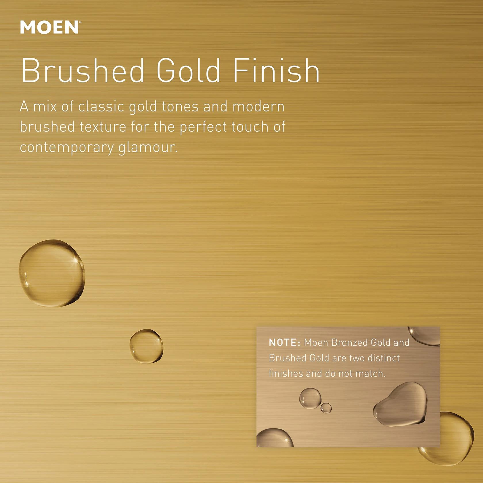 MOEN Voss T2693EPBG Posi-Temp Single-Handle Tub and Shower Faucet Trim Kit with Eco-Performance in Brushed Gold (Valve Not Included)