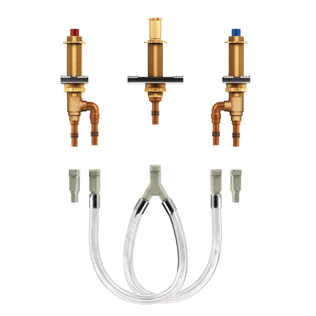 MOEN M-Pact 4794 Two Handle Roman Tub Valve 10" Center 1/2" Crimp Ring PEX Cold Expansion