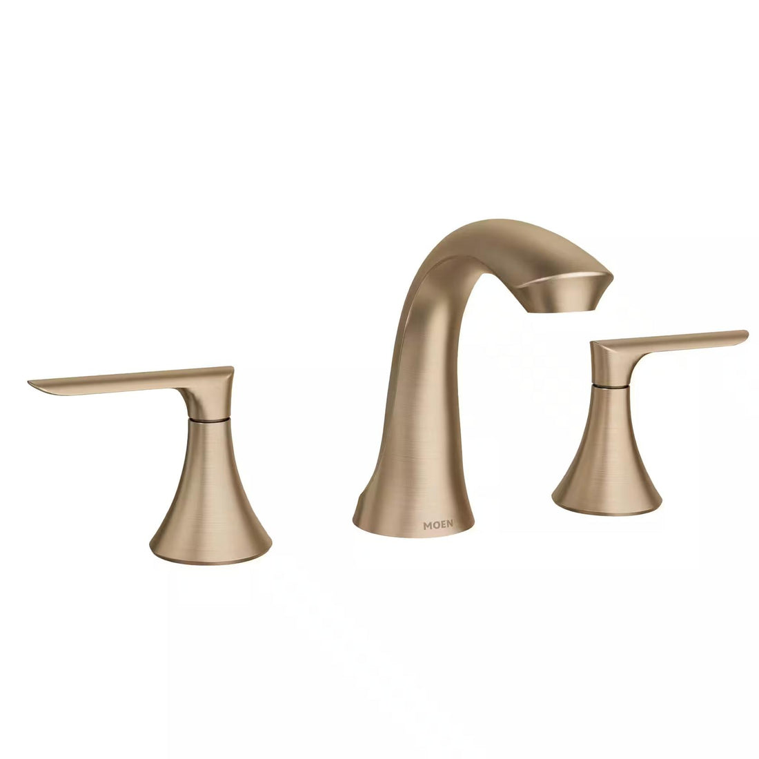 MOEN Findlay 84517BZG Widespread 2-Handle Bathroom Faucet in Bronzed Gold (Valve Included)