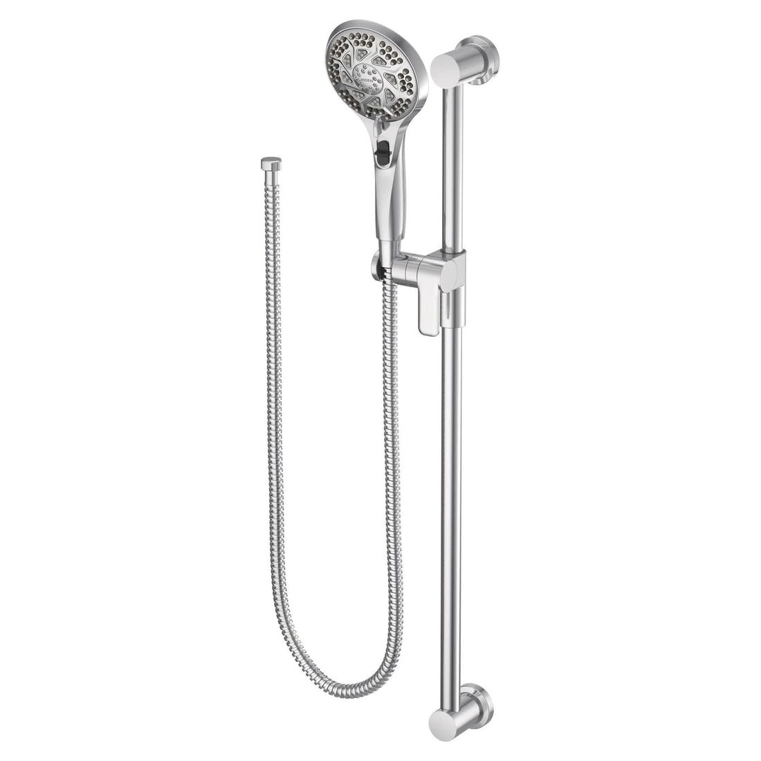 MOEN 3671EP 5-Function Massaging Handsomer with Toggle Pause and 30-Inch Slide Bar in Chrome - Like New