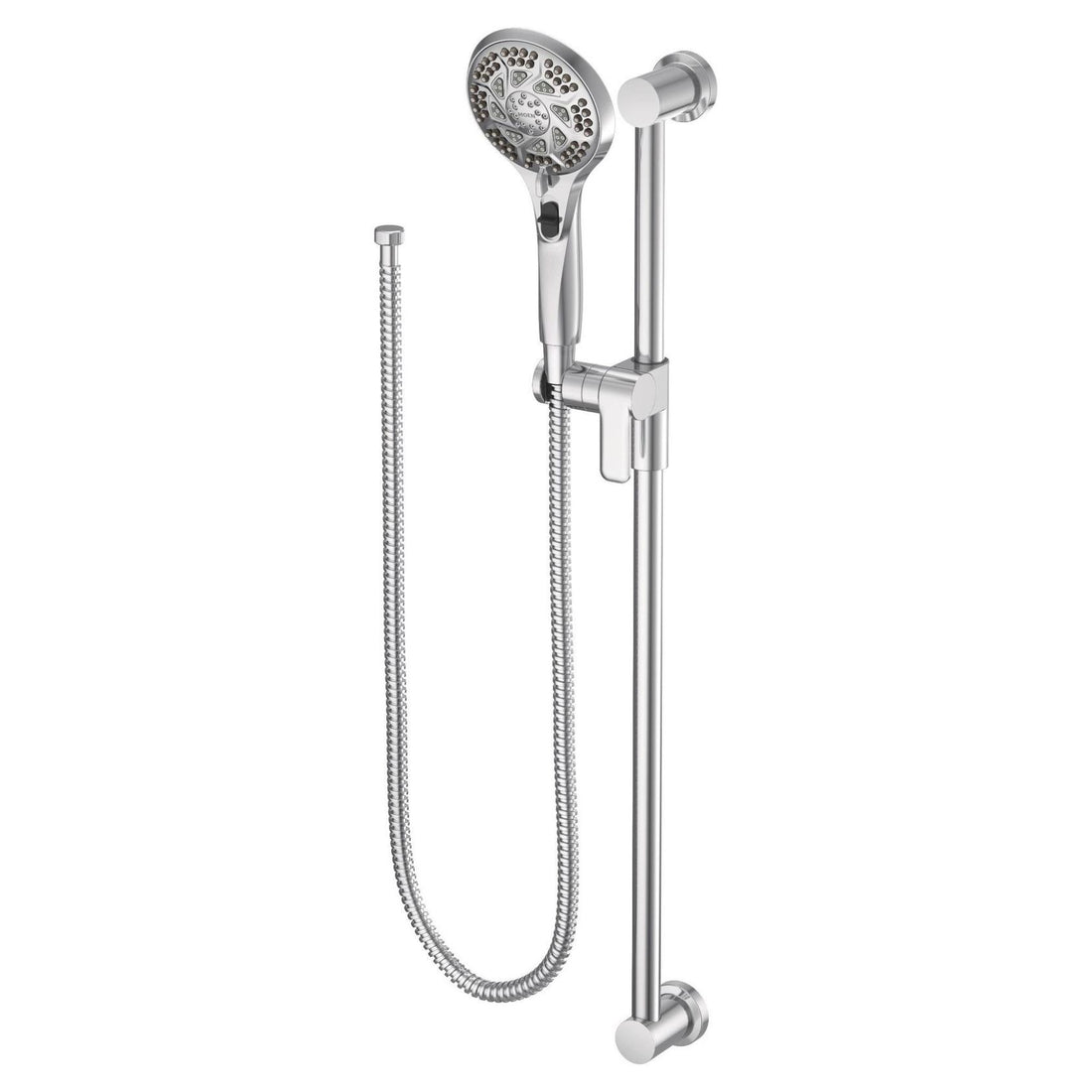 MOEN 3671EP 5-Function Massaging Handsomer with Toggle Pause and 30-Inch Slide Bar in Chrome - Like New
