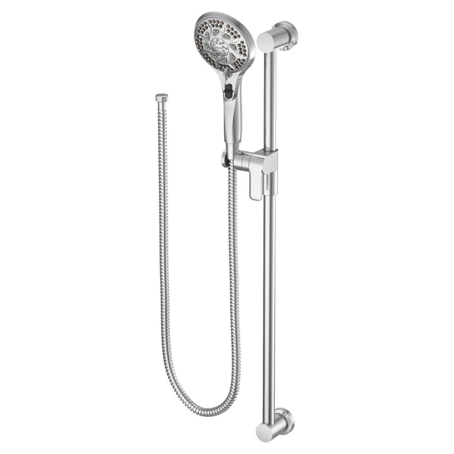 MOEN 3671EP 5-Function Massaging Handsomer with Toggle Pause and 30-Inch Slide Bar in Chrome - Like New