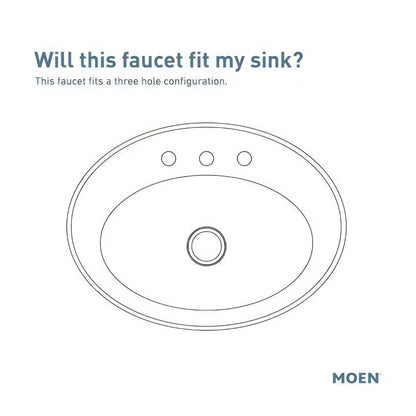 Moen WS84550SRN Darcy Centerset 2-Handle Bathroom Faucet in Spot Resist Brushed Nickel