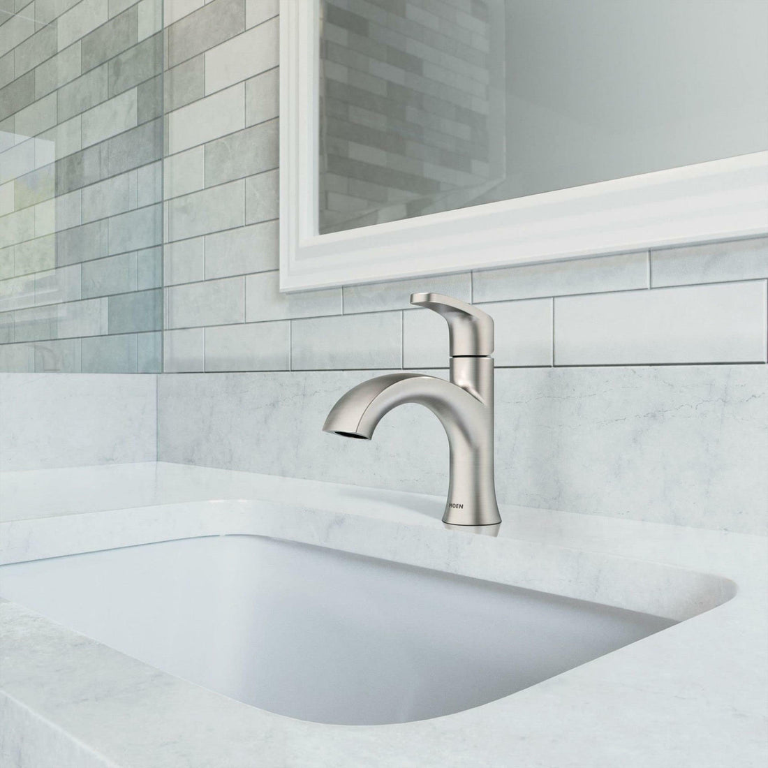 MOEN Karis 84346 Single Hole Single Handle Bathroom Faucet in Chrome