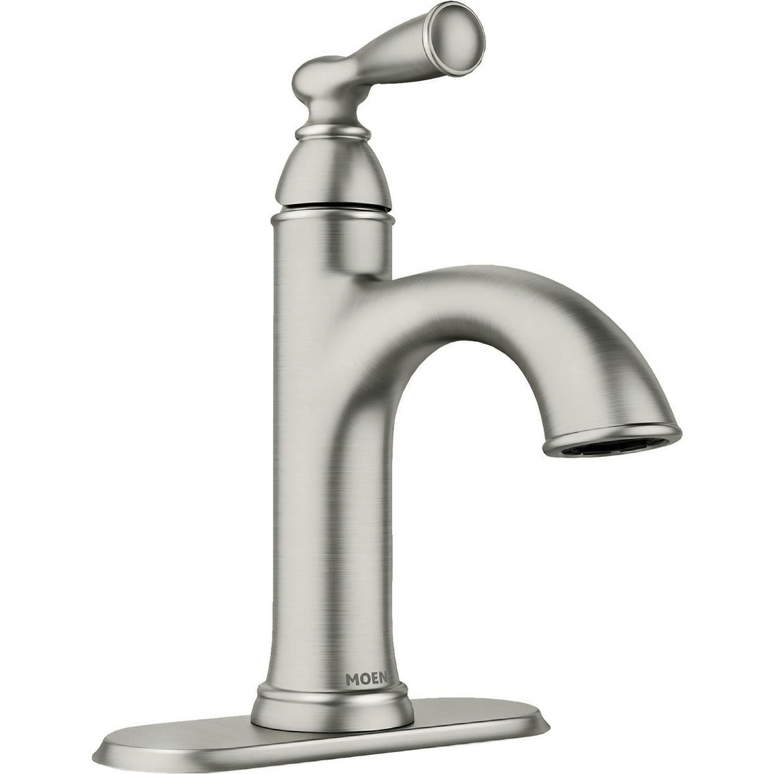 MOEN Banbury 84945SRN Single Handle Single Hole Bathroom Faucet in Spot Resist Brushed Nickel